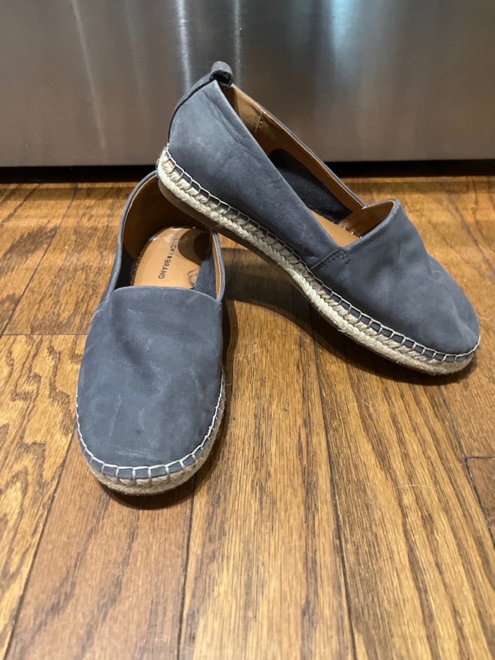 Lucky Brand Leather Upper Slip on Shoes,, size 7